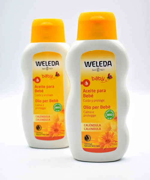 Aceite Corporal de Caléndula para Bebés, 200 ml, Weleda.