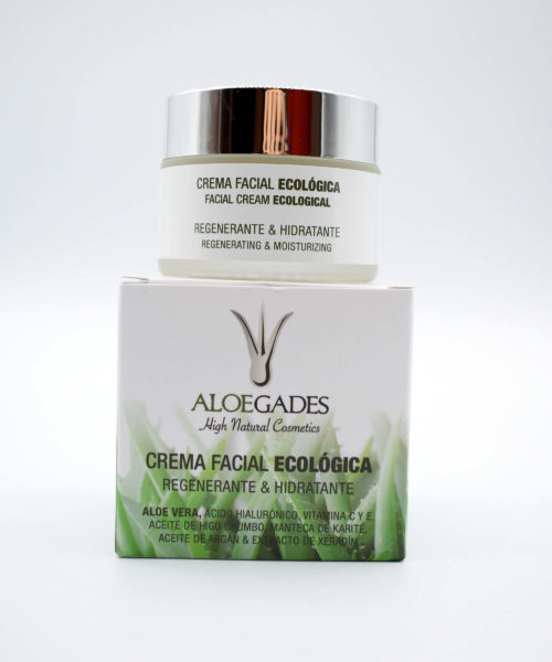 Crema Facial Ecológica de Aloe Vera 50ml Aloegades. Arboldeneem