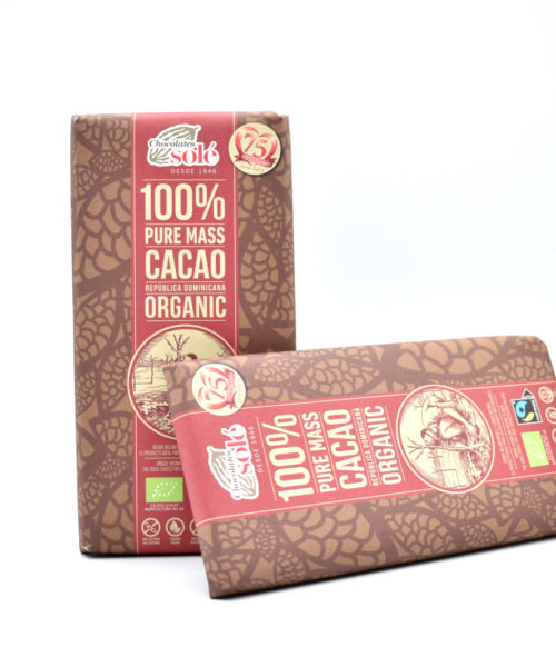 Pasta Pura de Cacao 100% Bio Tableta 100g Solé.Arboldeneem