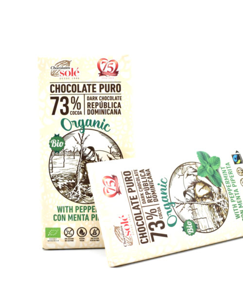 Chocolate Negro 73% Con Menta Bio 100gr. Arboldeneem