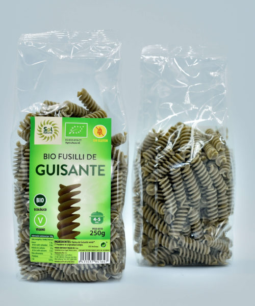 Bio Fusilli de Guisante sin gluten  250gr
