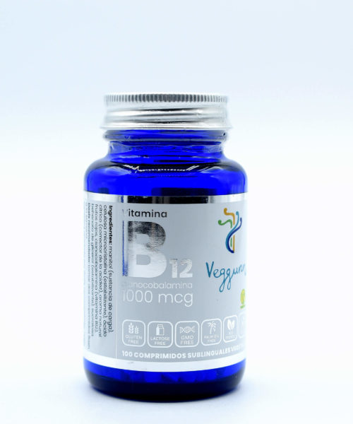 Vitamina B12 Cianocobalamina 1000 mcg Veggunn. Arboldeneem