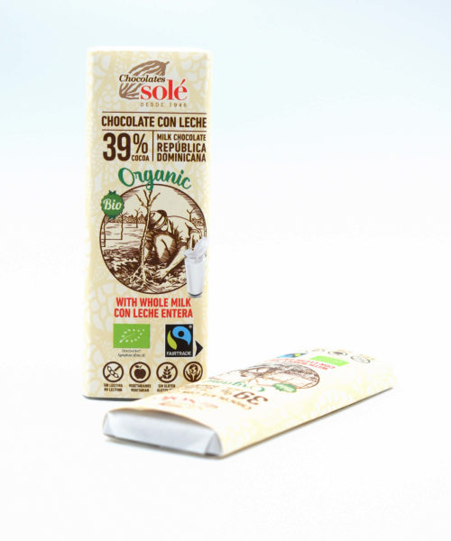 Chocolate con Leche 39% Cacao Bio 25g, Arboldeneem