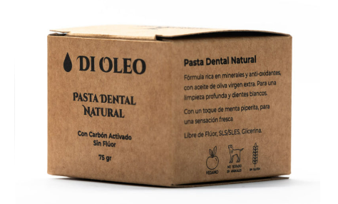 Pasta Dental Natural con Carbón Activado, Di Oleo, Arboldeneem