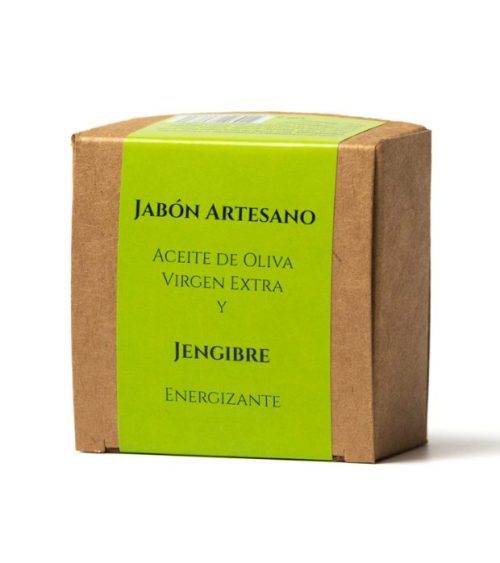 Jabón Natural De Jengibre Y Aceite De Oliva Virgen Extra